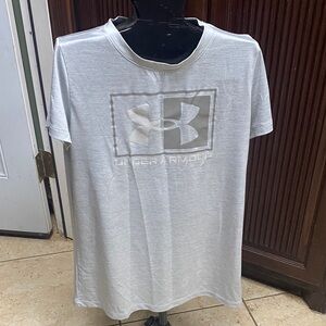 Under Armour Men's Light Gray Short Sleeve Tee